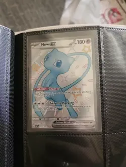 Pokemon Mew EX 216/091 Paldean Fates Shiny Holo Ultra Rare Near Mint Condition - Image 1
