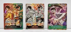 One Piece ST30-001 Parallel Alt Art Luffy & Ace Leader Card, Seals Deck & Other - Image 2