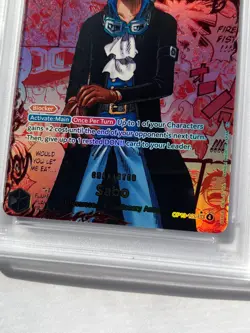 2025 One Piece OP13 EN Sabo Red Manga Alternative Art #120 PSA 10 New Cert! - Image 4