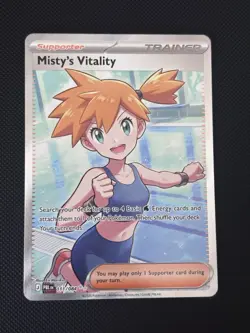 Pokemon TCG Mistys Vitality 111/084 Trainer Card Pitch Black - Image 1