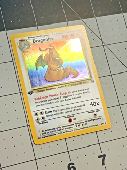 Dragonite 4/62 Holo 1st Edition Pokemon Fossil LP - Image 3