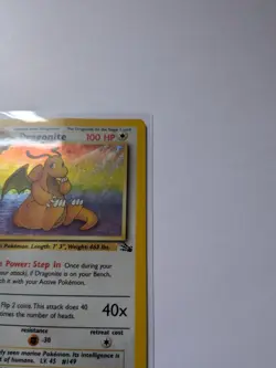 Pokemon TCG Dragonite Fossil Holo Card 4/62 Base Set 1st Edition 1999 - Image 5