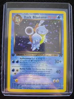 Pokemon TCG Dark Dragonite/Blastoise Holo Rare Card 1st Edition lot - Image 3