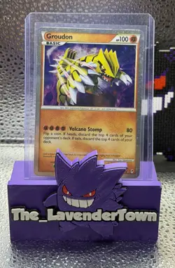 Groudon (Shiny) Holofoil Shiny Holo Rare Call of Legends SL4 LP- Pokemon TCG - Image 1