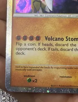 Groudon (Shiny) Holofoil Shiny Holo Rare Call of Legends SL4 LP- Pokemon TCG - Image 5