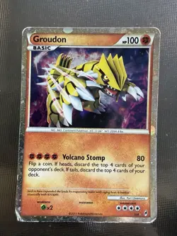 Pokemon TCG Groudon Call of Legends SL4 Holo Shiny Rare - Image 1