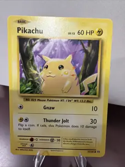 Pikachu XY Evolutions Pokemon Card Base Set TCG Vintage Rare Collectible - Image 1