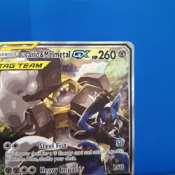 Lucario & Melmetal GX SM192 Black Star Promo Holo Pokemon Card NM - Image 3