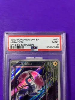 Pokemon Miraidon 013 Sv: Scarlet & Violet Promo Cards Holo PSA 9 - Image 2