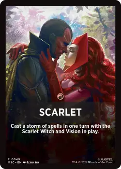 Scarlet Theme Card - 49 - Commander: Marvel Super Heroes - Image 1