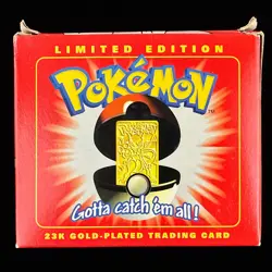 SEALED 1999 Burger King Pokemon Mewtwo 23K Gold Plated Pokemon Trading Card - Image 2