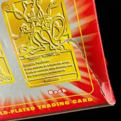 SEALED 1999 Burger King Pokemon Mewtwo 23K Gold Plated Pokemon Trading Card - Image 4