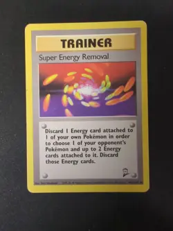Super Energy Removal 108/130 Pokemon Card Base Set 2 Pokemon Trading Card Mp - Image 1