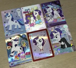 Hasbro KAYOU Rarity Shining Armor 6 Card Lot My Little Pony CCG LSR UR + ENGLISH - Image 1