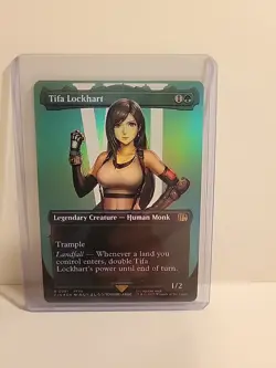 MTG Tifa Lockhart (R 0391) - Final Fantasy - Borderless Foil NM/M - Image 1