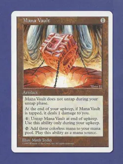 1997 Magic the Gathering - Mana Vault - Fifth - 5th Edition MTG - Image 1