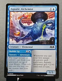 MTG #0040 AQUATIC ALCHEMIST Elemental common Wilds of Eldraine⚔NM/MT - Image 1