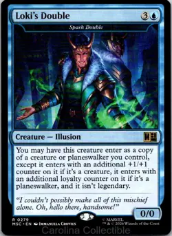 Loki's Double - Spark Double 279 Commander: Marvel Super Heroes MTG NM - Image 1