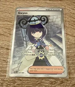 Pokemon TCG Gwynn 109/084 Ultra Rare Full Art Pitch Black PBL EN NM - Image 2