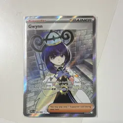 Pokemon TCG Gwynn 109/084 pitch black -Supporter Full ultra rare Art Holo PBL EN - Image 1
