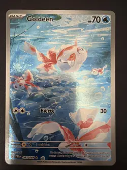 ​Pokemon Goldeen 087/084 Pitch Black Illustration Rare Full Art Holo NM - Image 1