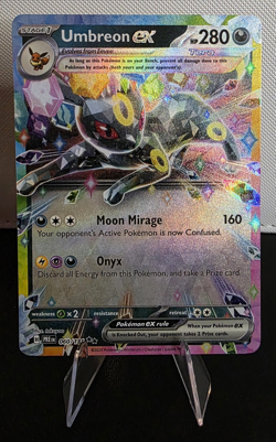 Pokemon TCG Umbreon ex 060/131 Prismatic Evolutions Double Rare Holo - Image 1