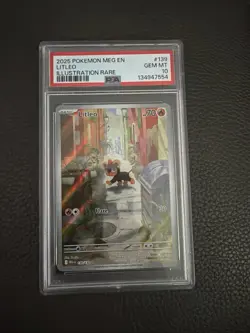 Litleo 139/132 Illustration Rare Mega Evolution Pokemon PSA 10 - Image 4