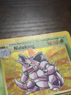 Nidoking 11/102 Holo Holo Rare Base Set Unlimited Pokemon Holo LP- - Image 4