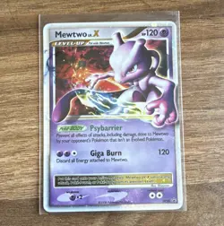 Pokemon TCG Mewtwo LV.X DP28 Diamond and Pearl Holo Promo Level Up 120 HP - Image 1