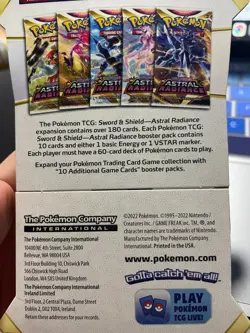 SEALED Sleeved Pokemon Booster Pack- Sword & Sheild Astral Radiance - 2022 - Image 5