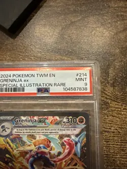 2024 POKEMON TWM EN-TWILIGHT MASQUERADE #214 GRENINJA EX PSA 9 - Image 2