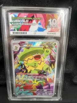 Pokemon Ludicolo Phantasmal Flames 095/094 Illustration Rare ACE 10 GEM MINT - Image 1