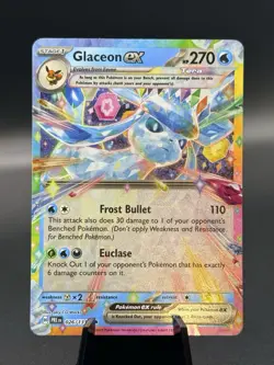 Pokemon TCG Glaceon EX Double Rate Holo Prismatic Evolutions English - Image 1