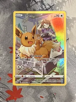 Eevee TG11/TG30 Holo Brilliant Stars Trainer Gallery Pokemon NM - Image 2