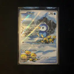 2025 POKEMON PHANTASMAL FLAMES PIPLUP 098/094 ILLUSTRATION RARE NM+ - Image 1