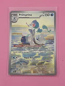 Pokemon TCG Primarina 088/084 Illustration Rare Pitch Black Holo - Image 1