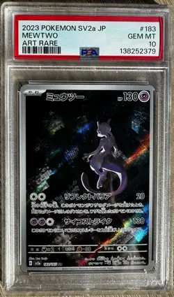 Mewtwo Art Rare PSA 10 – Japanese Pokemon 151 AR 183/165 - Image 1