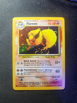 Flareon 3/64 Holo Rare Jungle No Symbol Error Near Mint - Image 1
