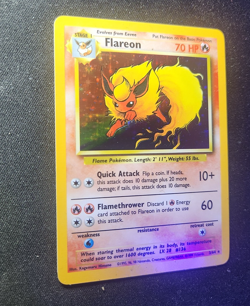 Flareon 3/64 Holo Rare Jungle No Symbol Error Near Mint - Image 2