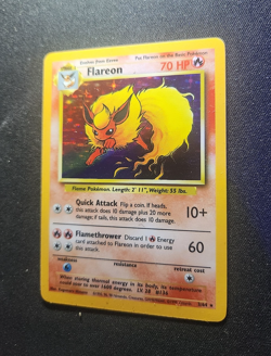Flareon 3/64 Holo Rare Jungle No Symbol Error Near Mint - Image 3