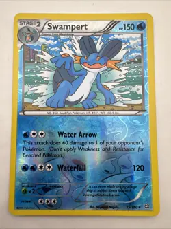 Pokemon TCG Swampert Primal Clash 35/160 Reverse Holo Rare - Image 1