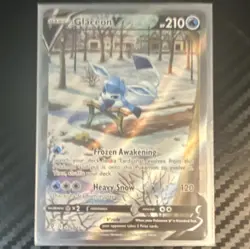 Pokemon TCG Glaceon V Full Art Holo 175/203 Evolving Skies English 2021 - Image 1