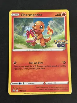 Charmander SWSH232 Holo Promo Sword & Shield Promo Pokemon GO Holo Near Mint - Image 1