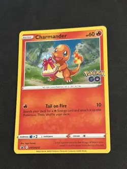 Charmander SWSH232 Holo Promo Sword & Shield Promo Pokemon GO Holo Near Mint - Image 3