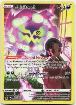 Spiritomb TG09/TG30 Holo Lost Origin Trainer Gallery Pokemon NM - Image 1