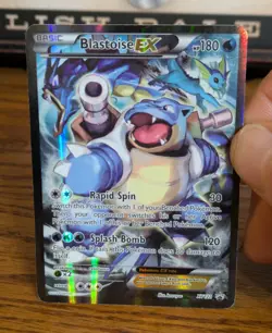 2016 Pokemon XY Blastoise EX XY122 Black Star Promo Holo VG Condition Full Art - Image 1