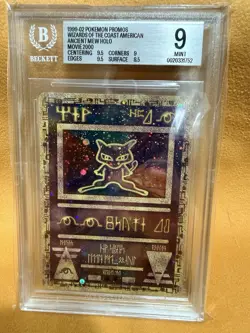 1999-02 Pokemon Promos 2000 Movie WotC American Ancient Mew BGS 9 - Image 1