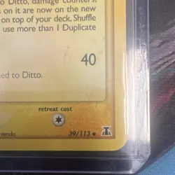 Pokemon TCG Ditto (Pikachu) 39/113 Delta Species EN Uncommon Regular 60 HP - Image 4