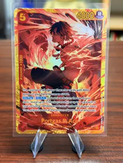 Portgas.D.Ace OP16-118 SEC - The Time Of Battle - One Piece TCG NM - Image 1