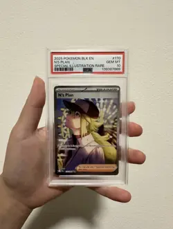 Pokemon 2025 Sv Black Bolt N's Plan 170/086 SIR Holo PSA 10 English - Image 1